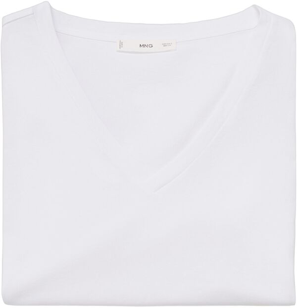 V-neck cotton T-shirt