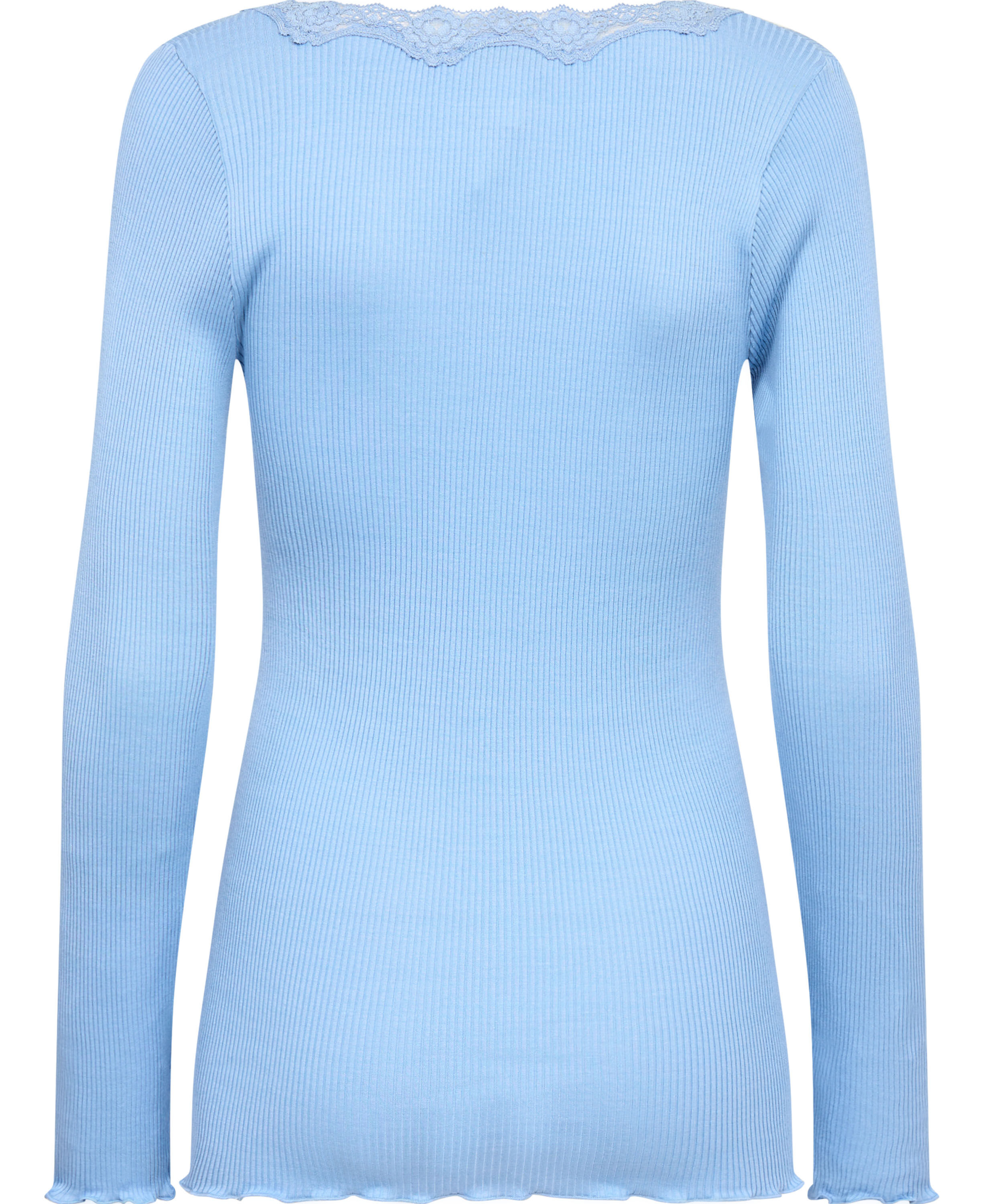 RWBabette Silk LS U-neck Lace T-shirt