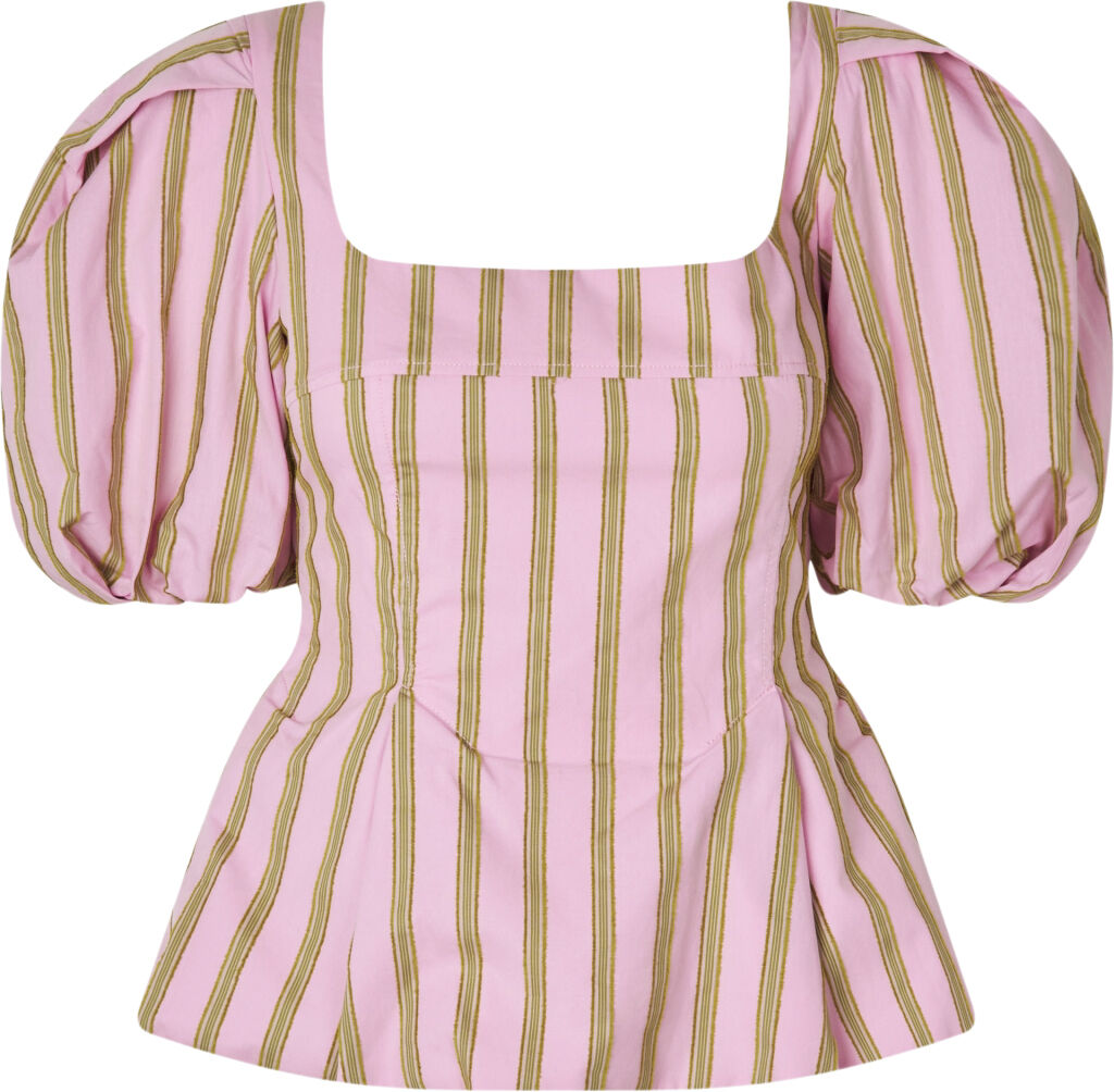 2344 Soft Jacquard Weave, Blouson Sleeve Top