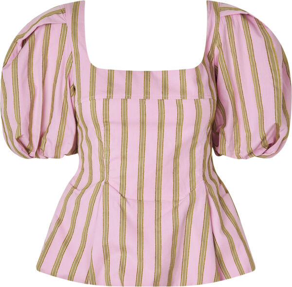 2344 Soft Jacquard Weave, Blouson Sleeve Top