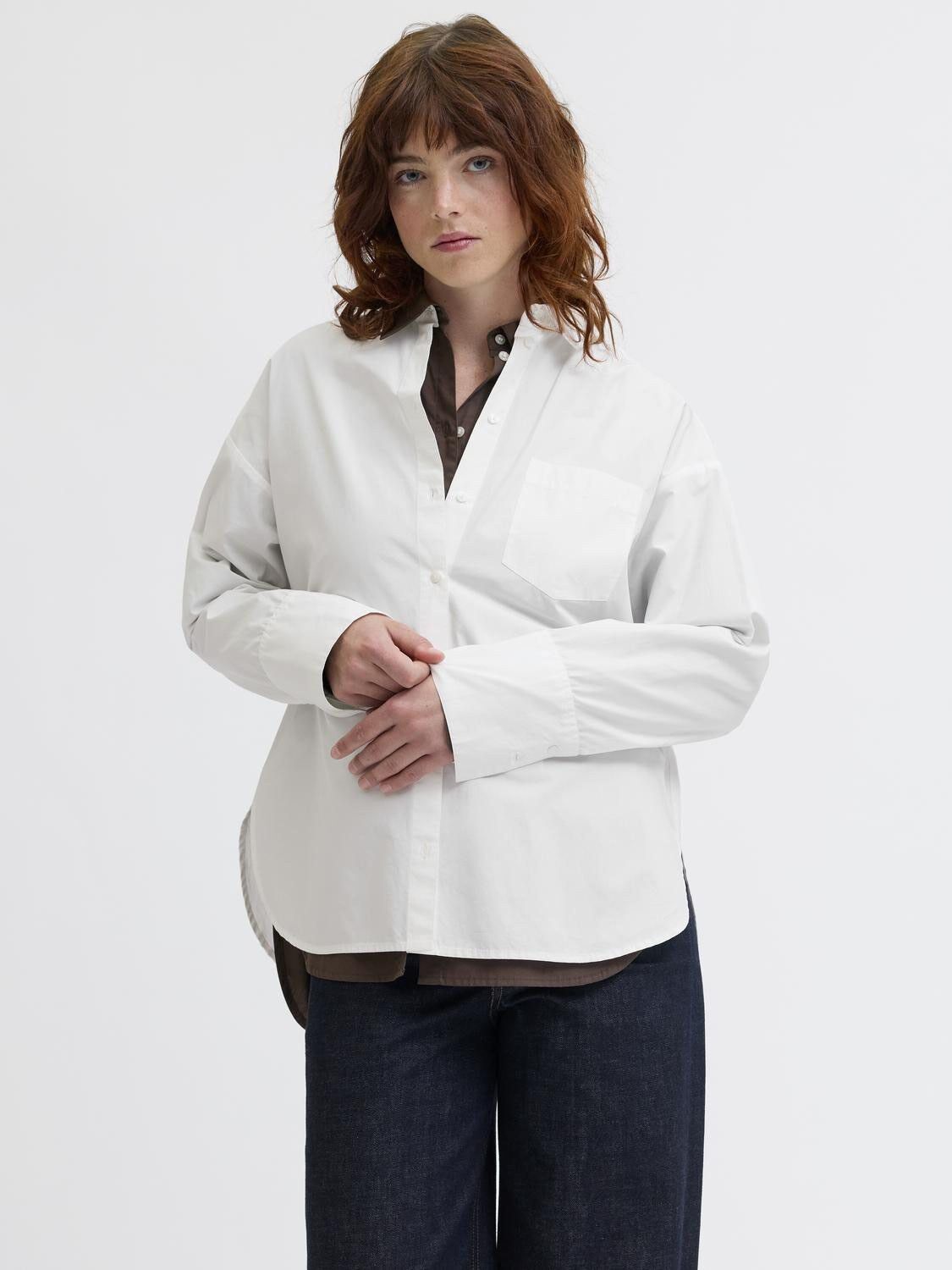 JXHENNA LS POPLIN PATCH SHIRT WVN