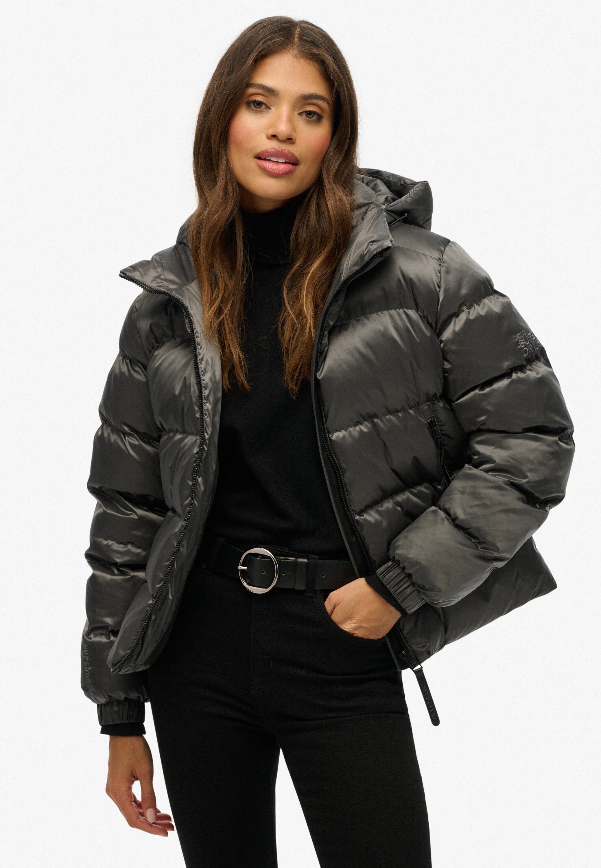HOODED LUXE SPORTS PUFFER