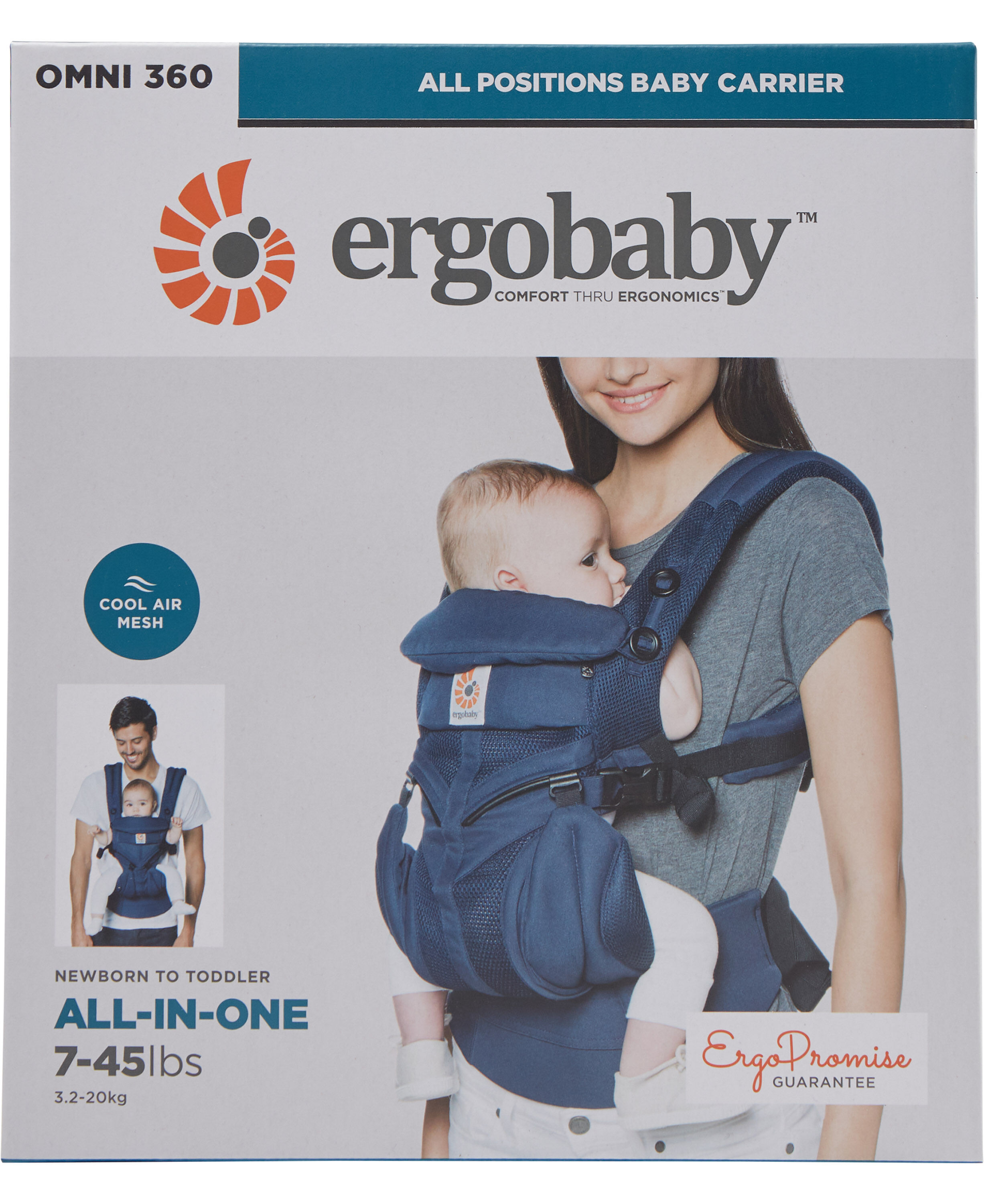 Ergobaby omni 360 cool air discount mesh midnight blue