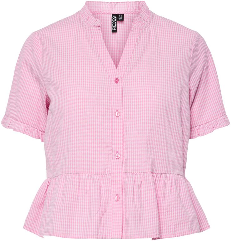 PCALMA SS V-NECK TOP WVN D2D