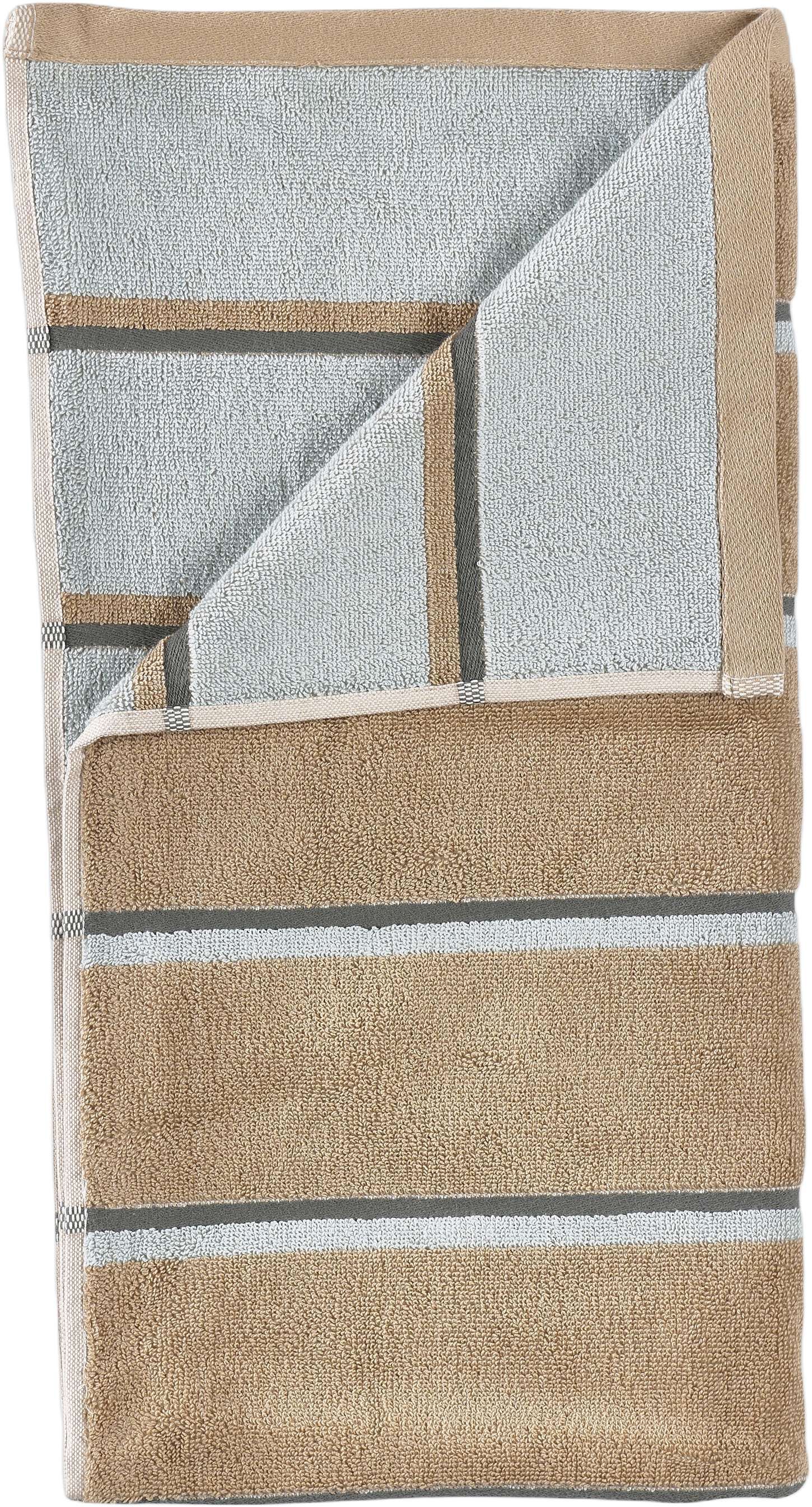 Handduk Sauna 50x100 White/Soft Grey/Eucalyptus