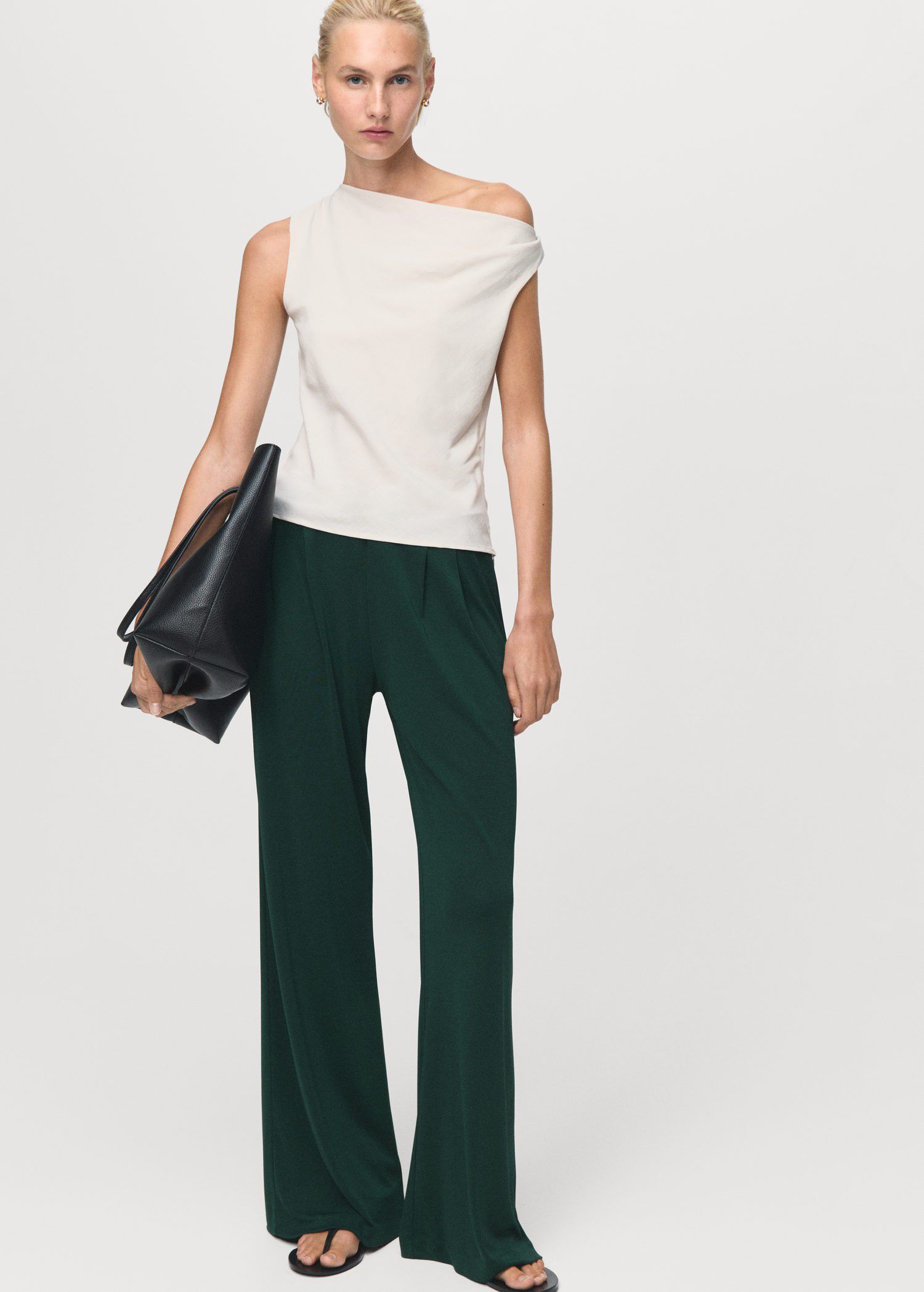Dart palazzo trousers