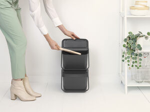 Sort & Go Stabelbar affaldsspand