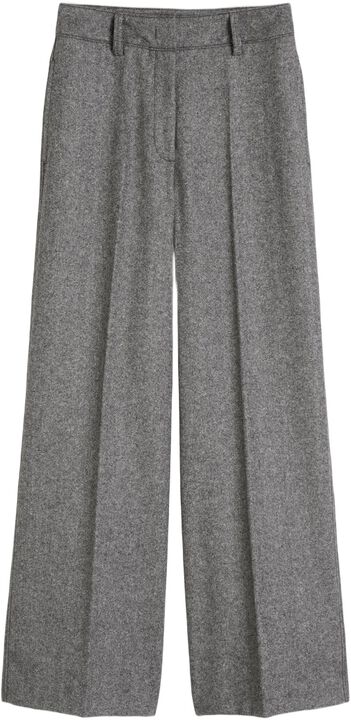 Pants, wide leg, tailored, zip fly