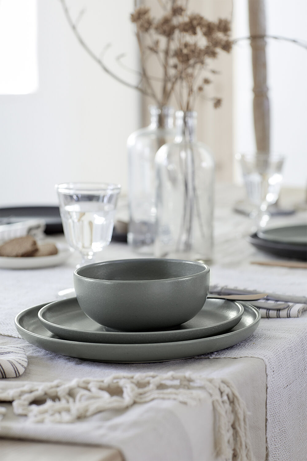 "Tallerken flat Pacifica 27 cm Artichoke Keramikk"