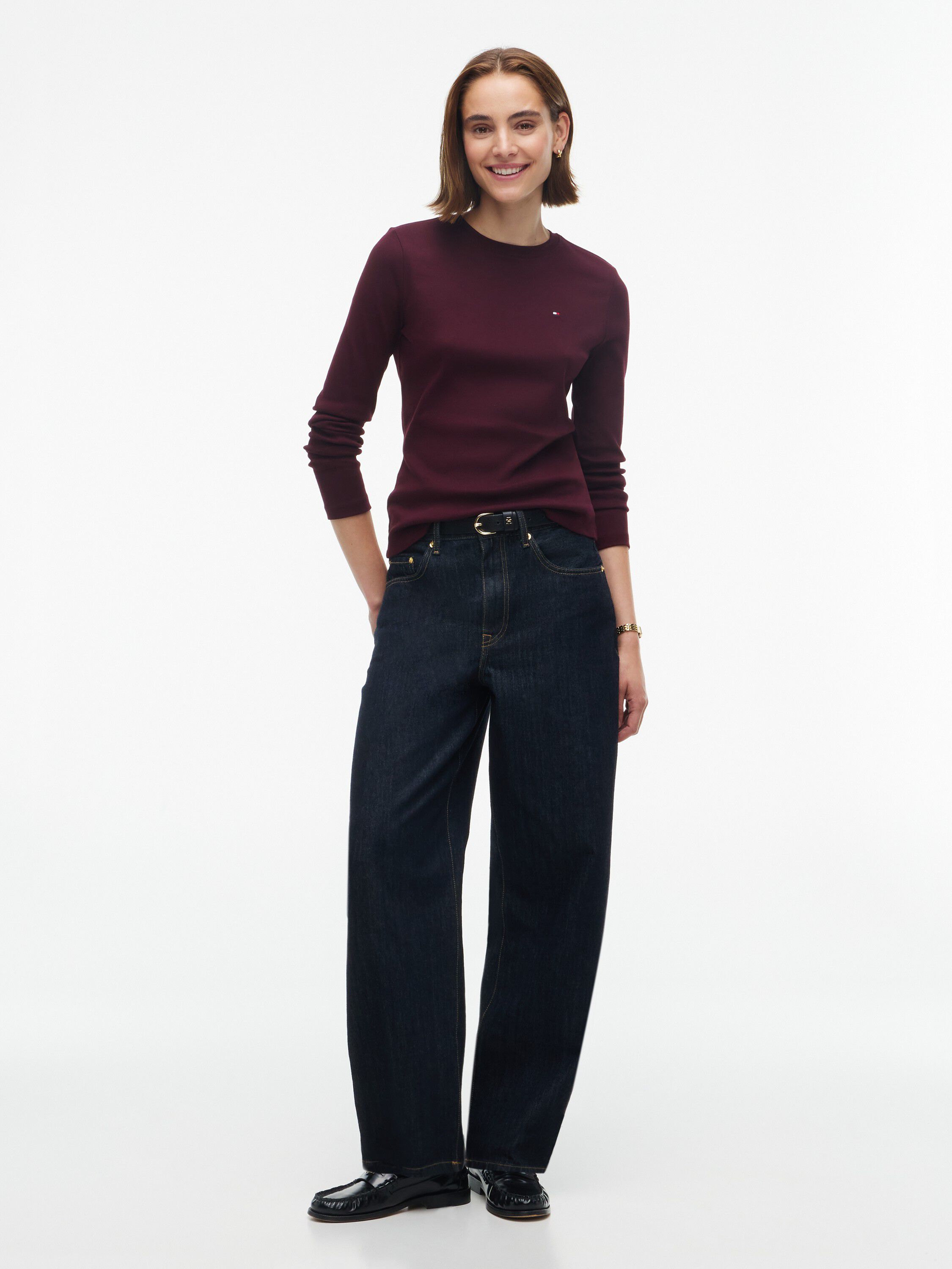 Slim Crew Neck Long Sleeve T-Shirt