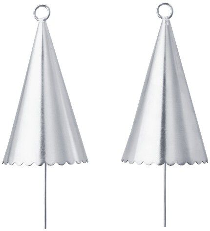 Cone Bell - Set of 2 - Silver