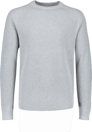 Ribbed L/S o-neck knit