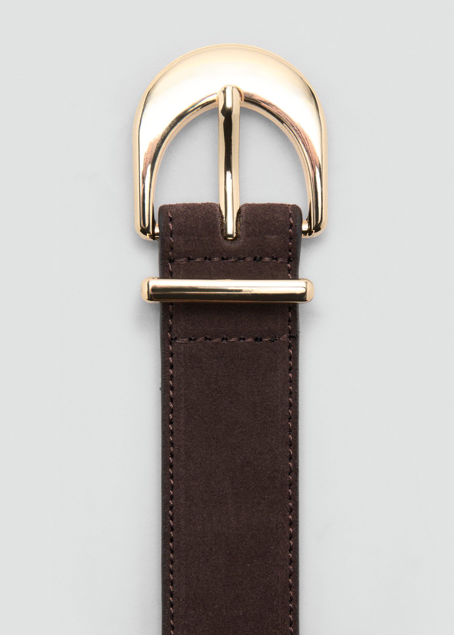 Oval buckle belt