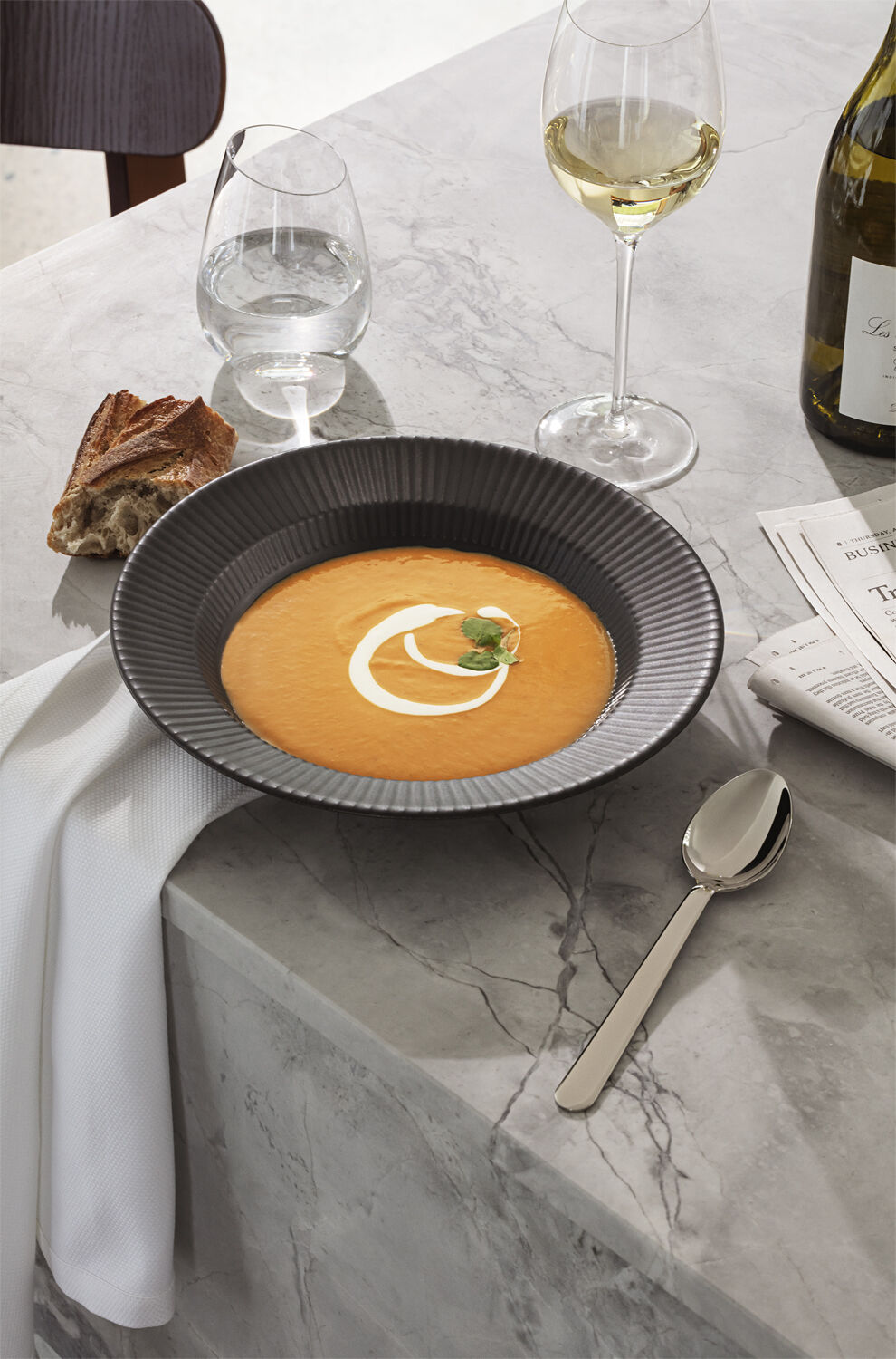 Legio Nova Dyb tallerken 25 cm Black - 4 stk