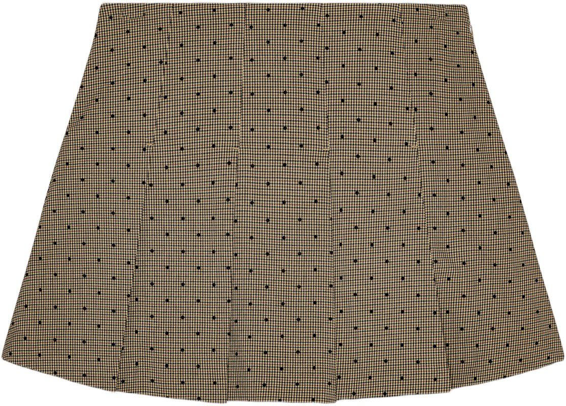Flock Check Suiting Mini Skirt