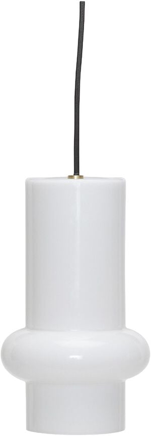 Pilule Pendant Down Shiny White