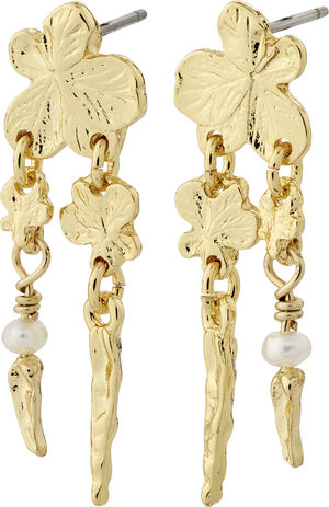 ZHURI recycled earrings gold-plated