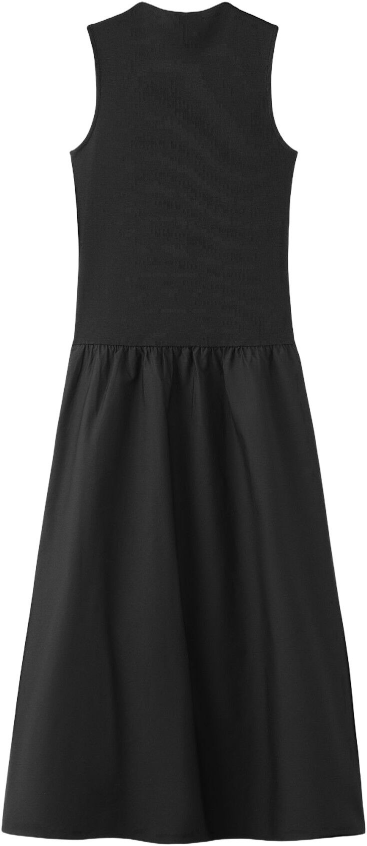 Contrast-bodice dress