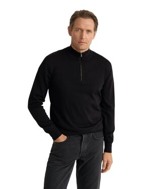 Merino Quarter Zip Knit Sweater