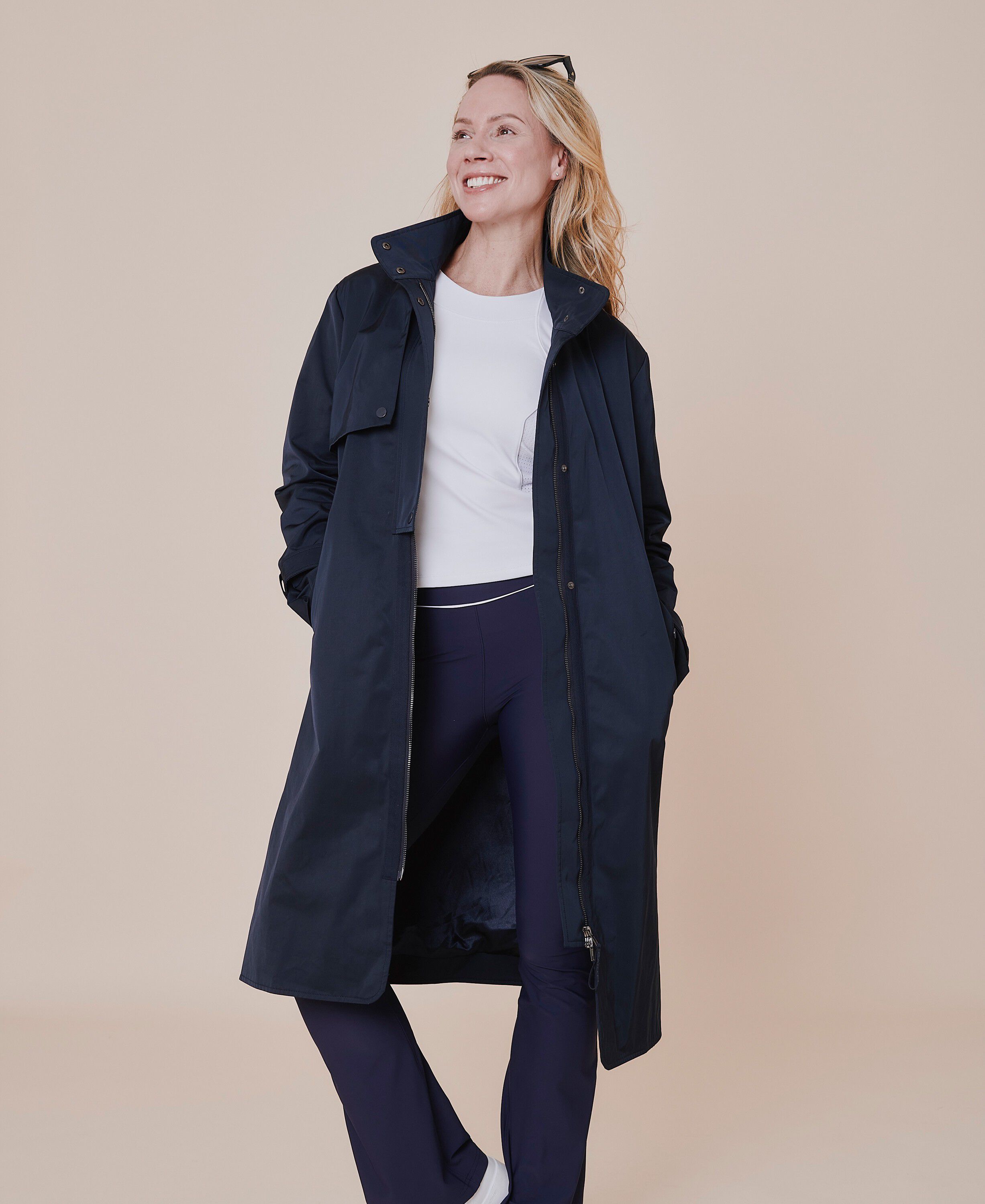 Palermo sportivo trench coat - Sand/Flame