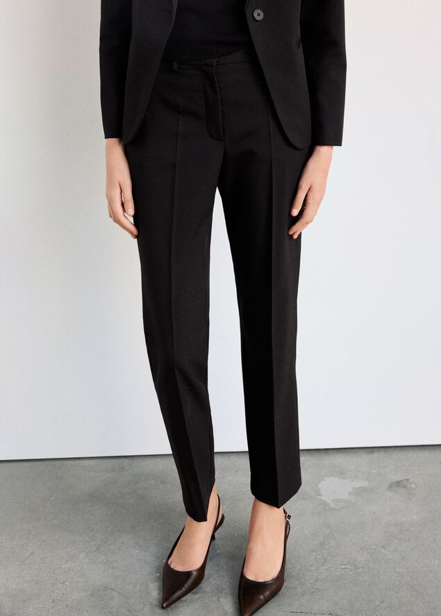 Straight suit trousers