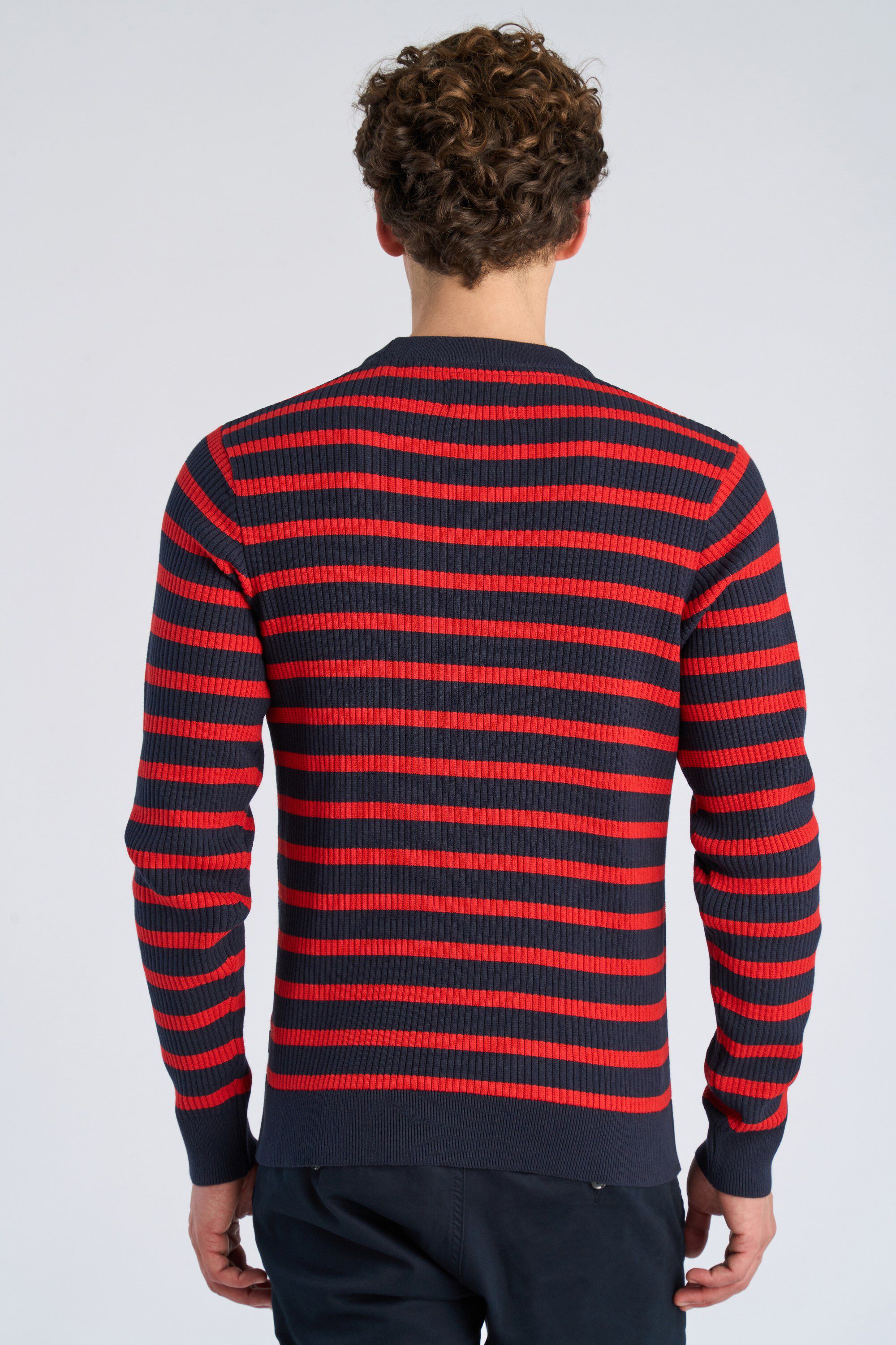 Recycled crew neck knit L/S