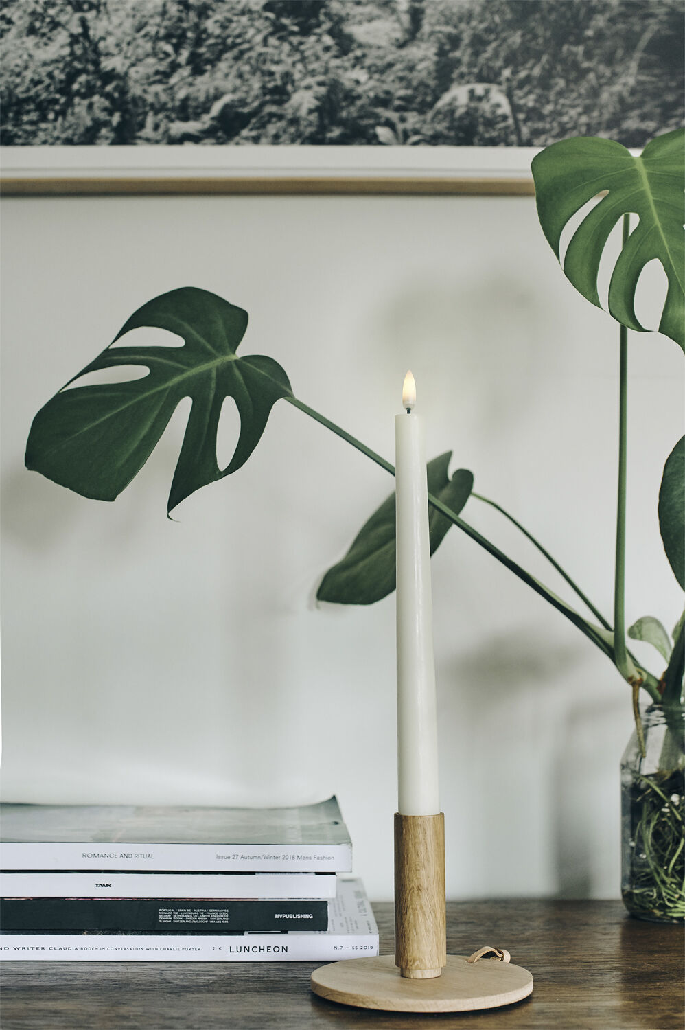 UYUNI Lighting - LED Taper Candle - twin pack - Nordic White - 2,3 x 2