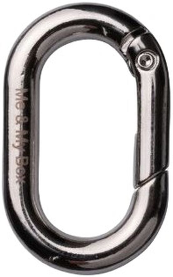 oval sølv keyhanger
