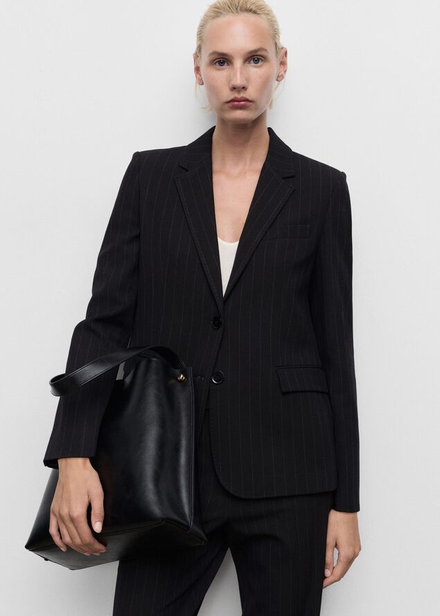 Straight-fit suit jacket