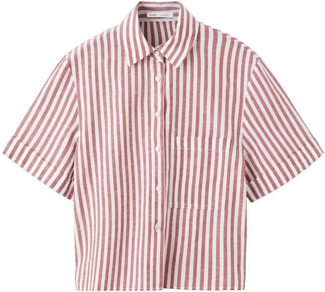 Striped cotton linen shirt