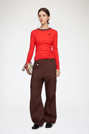 Stretch Cotton Pocket Cargo Pants