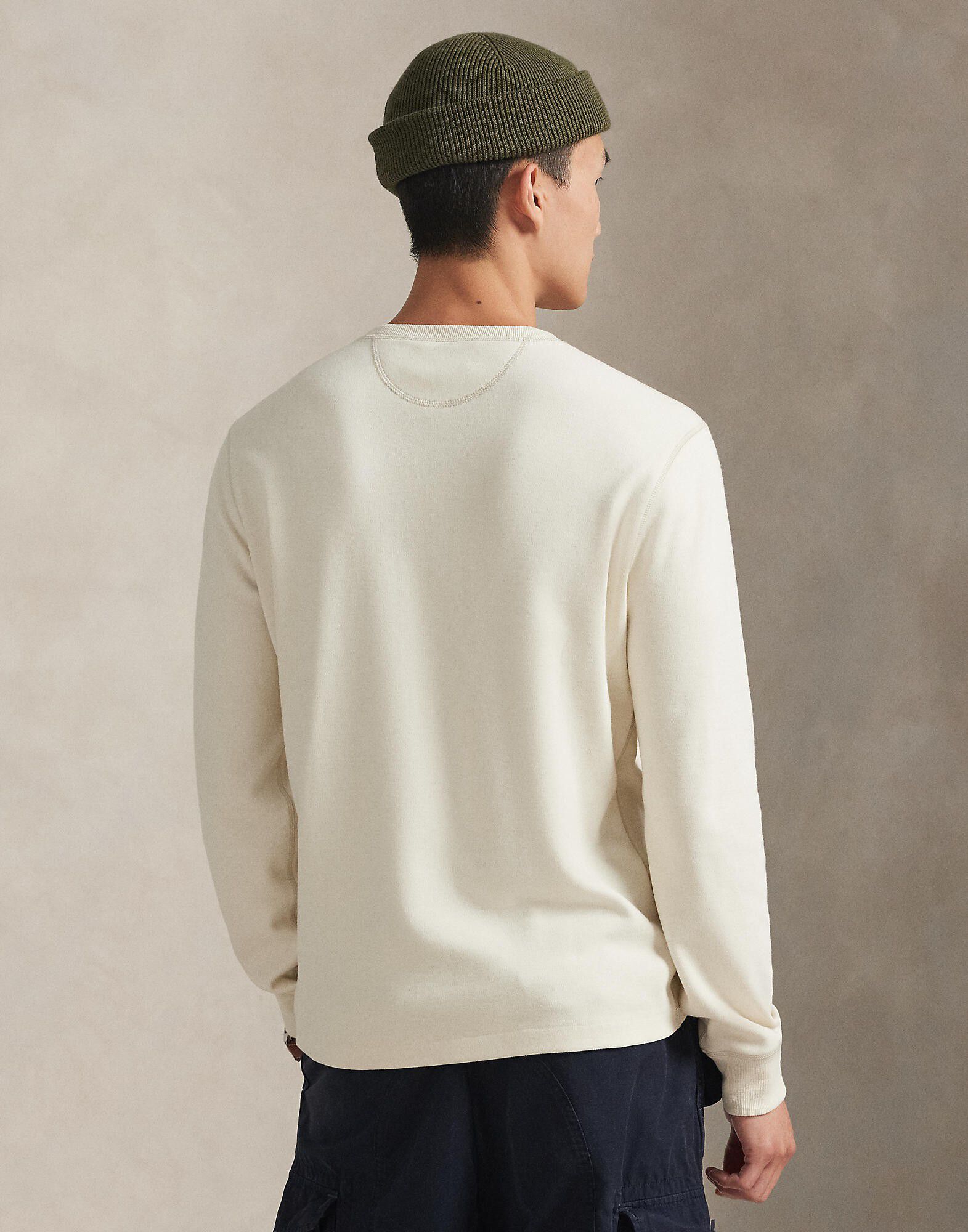 Cotton Moleskin Henley Shirt