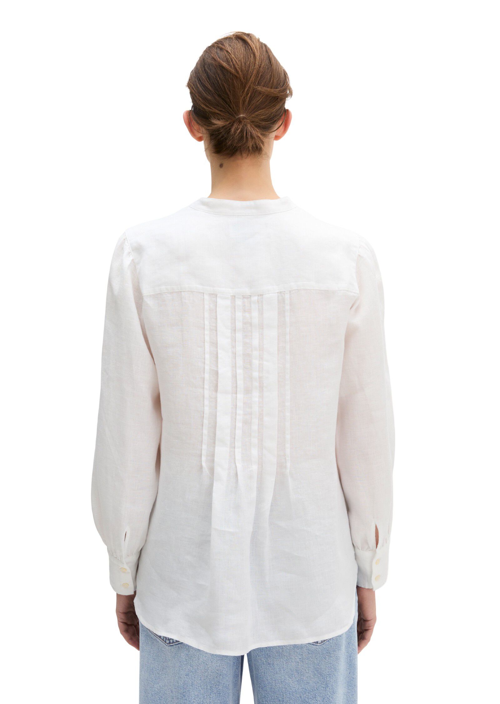 Blouse, a-shape, pleat detail at ce