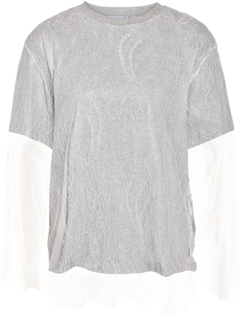 Nmbianka L/S Double Layer Lace Tee Jrs