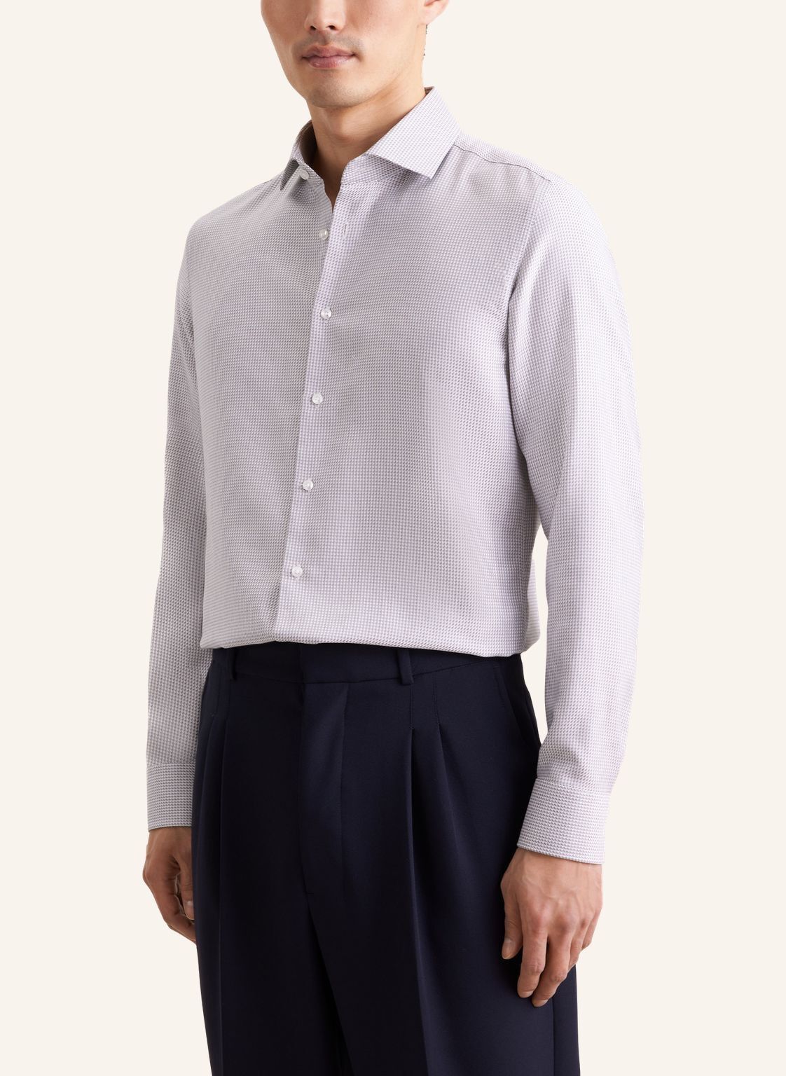 Business shirt Slim 1/1 Kent-Collar Structure