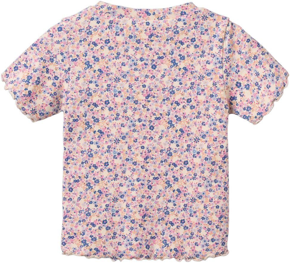 Kort&aelig;rmet Rib T-shirt Alicia