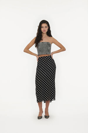 Chiffon Midi Skirt