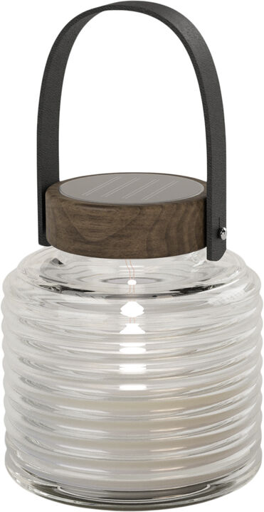 Aston Solar Krukke, Ø14xH16cm, Sort/Brun