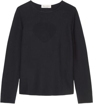 Pullover, longsleeve, boat neck