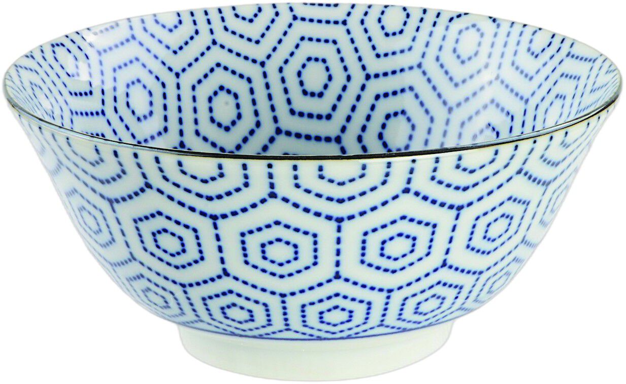 Mixed Bowls 14.8x6. 8cm BL/WH