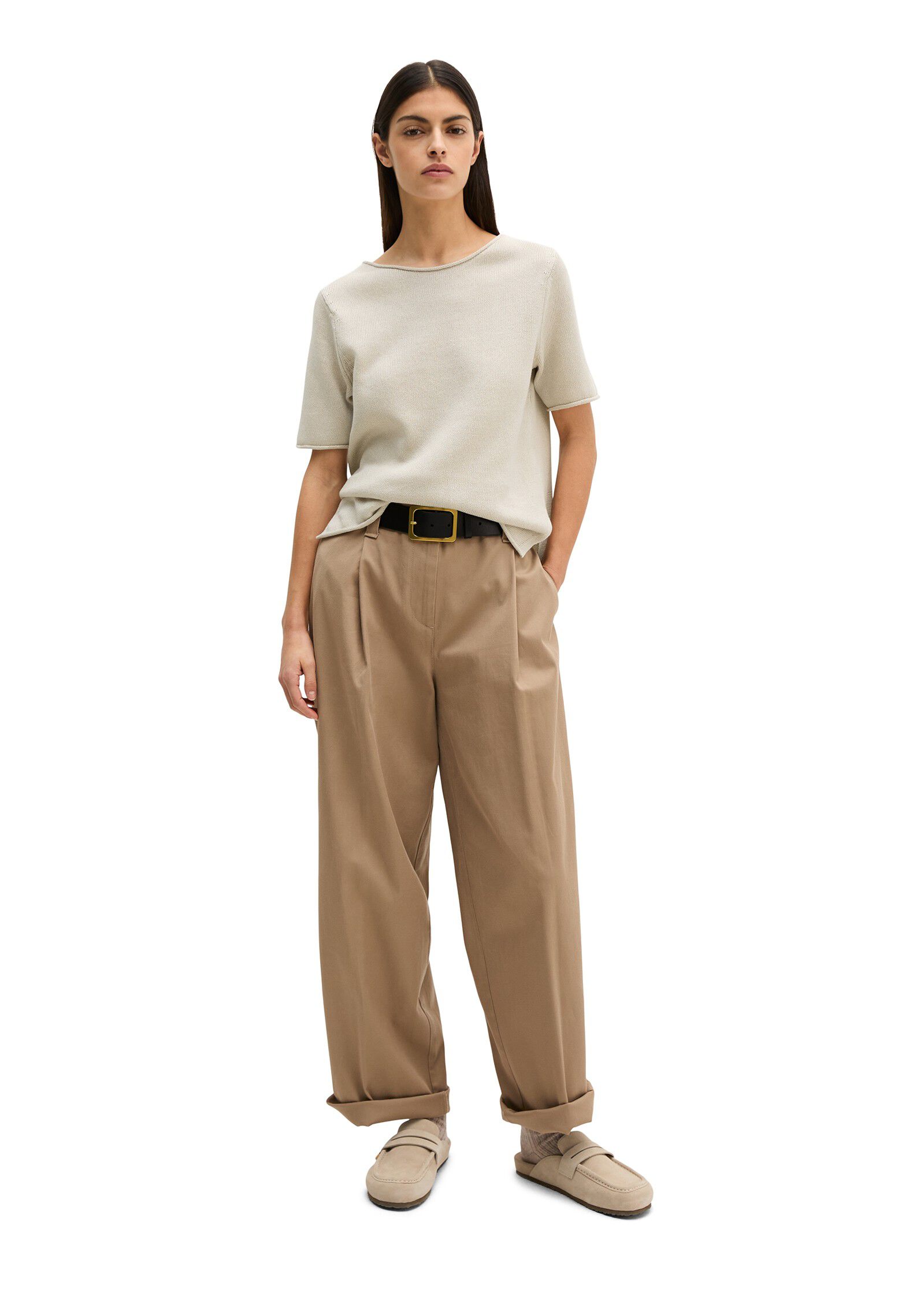 Pullover, shortsleeve, round-neck