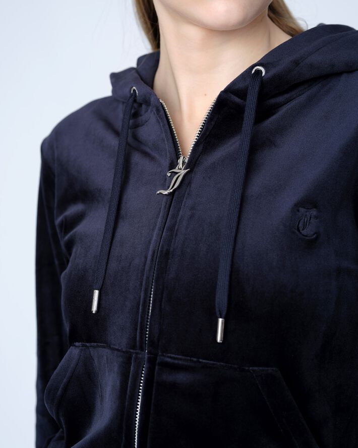 Robertson Classic Velour Zip Trough Hoodie