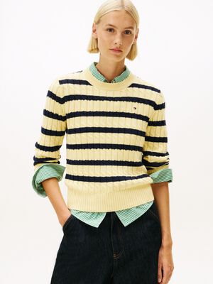 Cable Knit Crew Neck Jumper