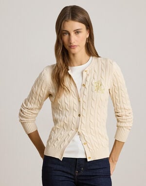 Cable-Knit Cotton Cardigan
