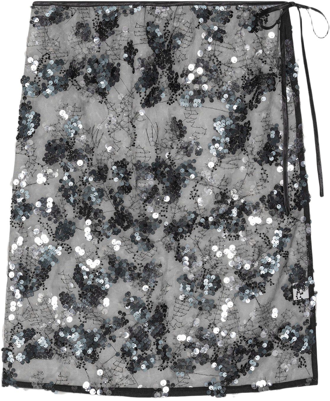 Sequin Wrap Skirt
