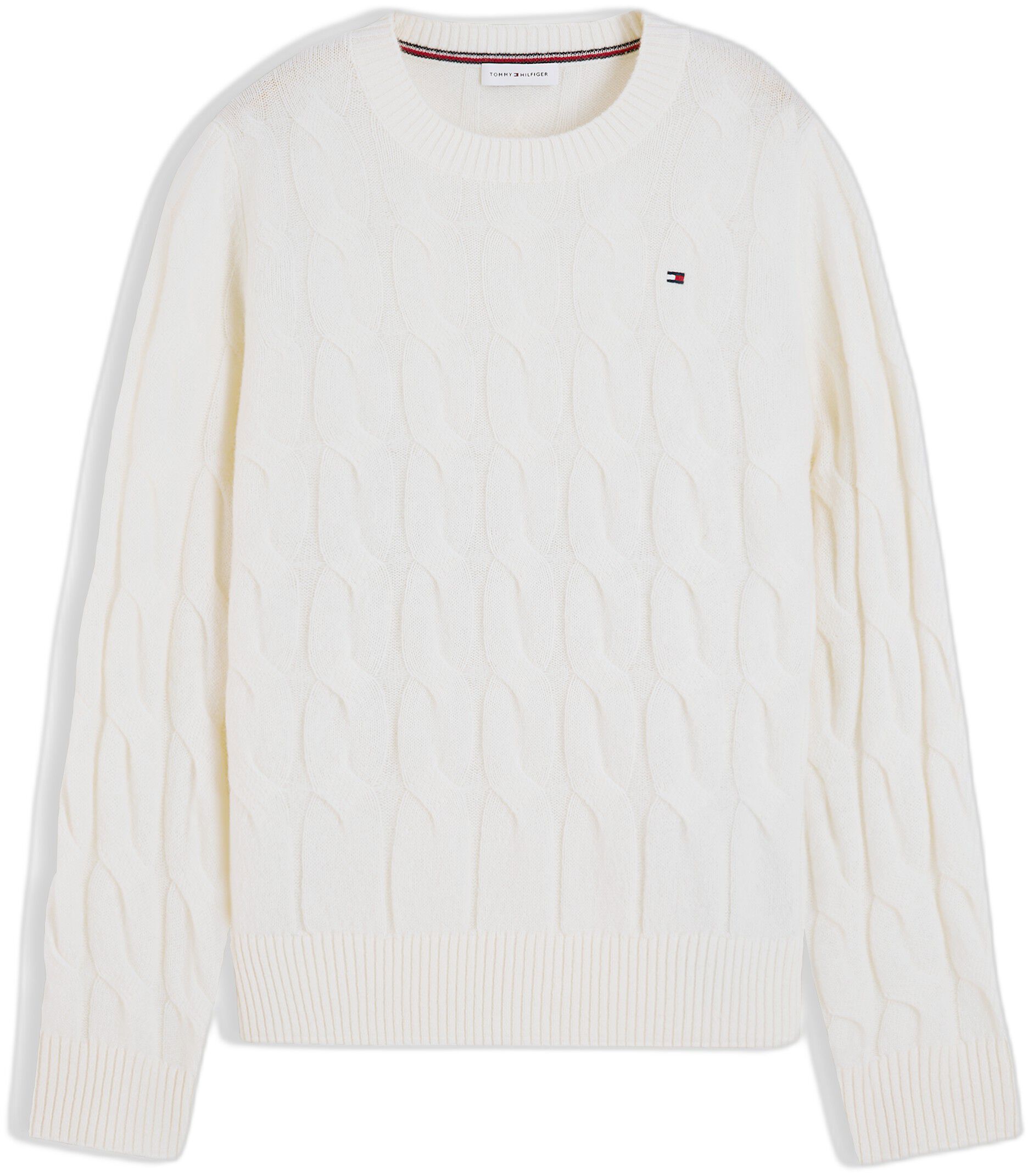 Pure Wool Chain Cable Knit Jumper