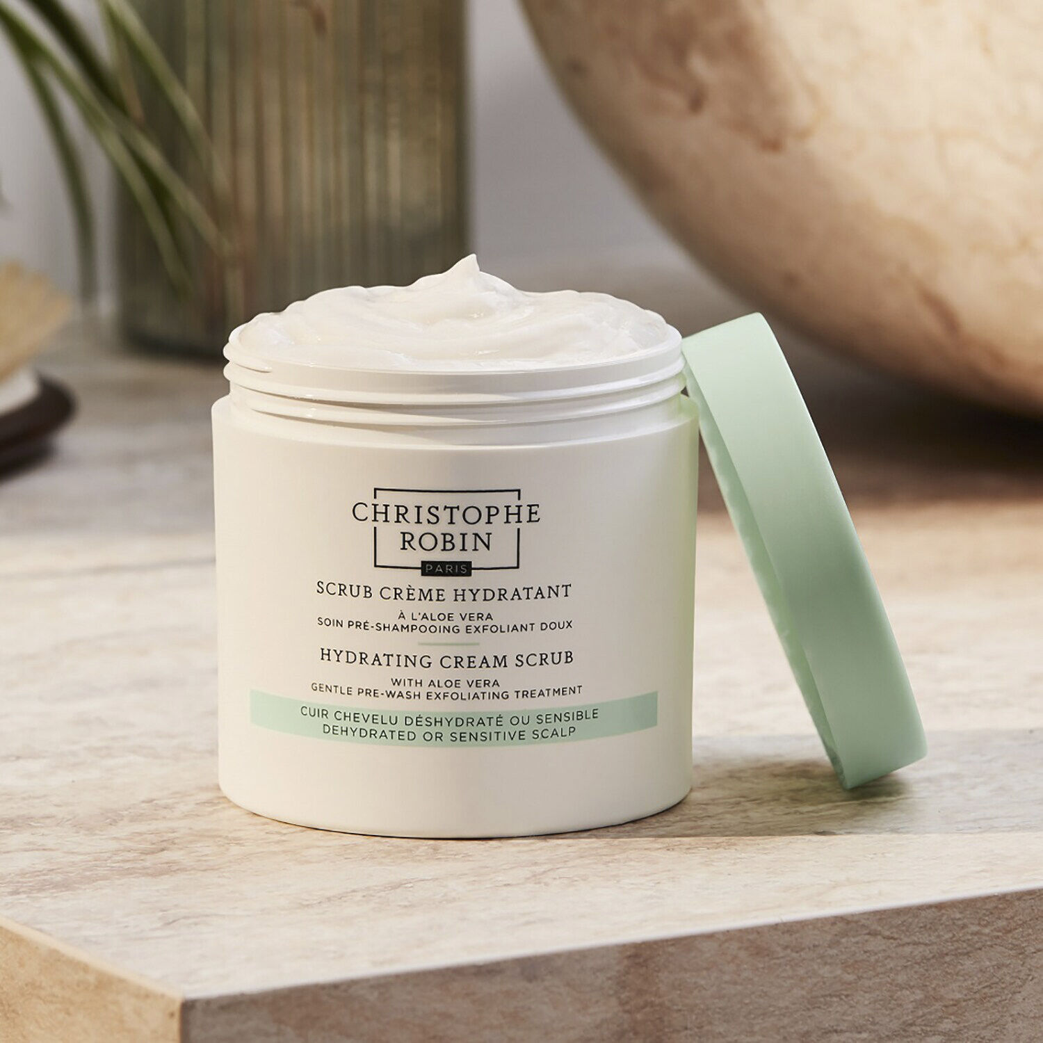 Aloe vera hydrating cream scrub - Hydrating hair care for the scalp