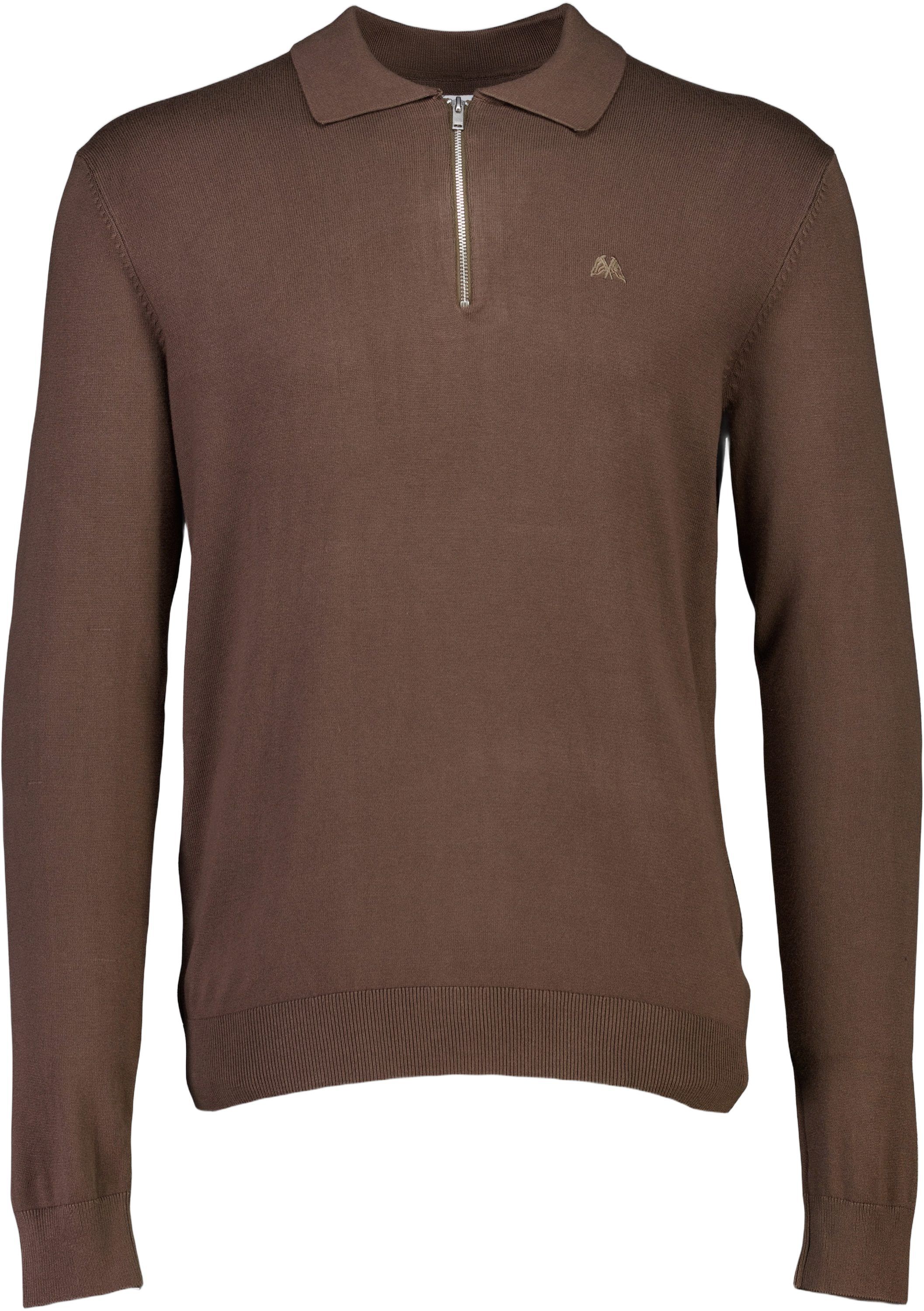 Ecovero L/S zip polo