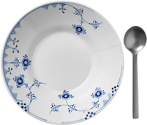 Blue Elements 24. 5 cm djup tallrik