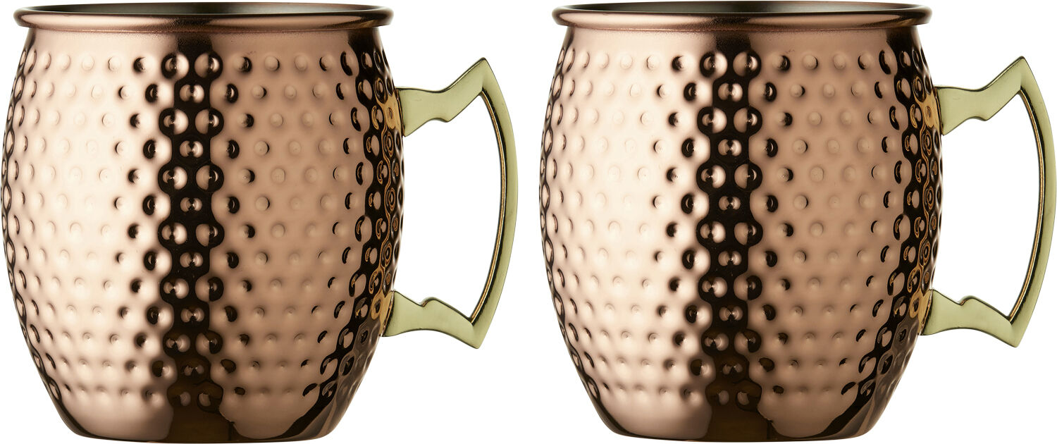 Moscow mule mugg 55 cl 2 st Koppar hamrad